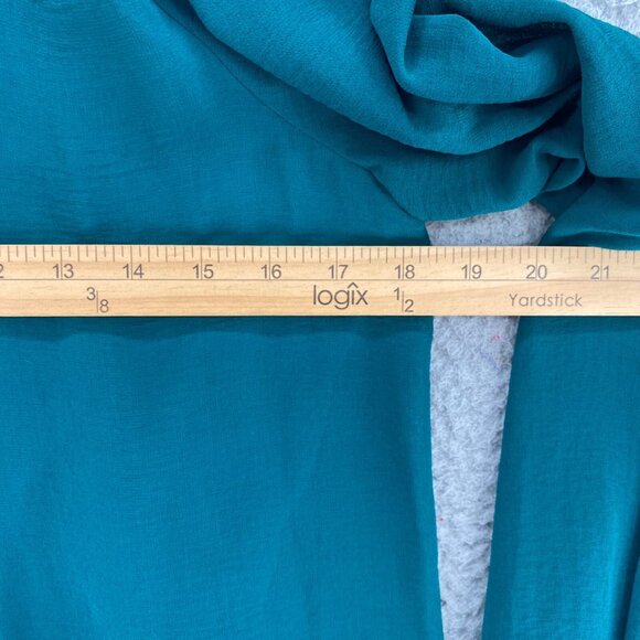 Show Me Your Mumu Dress Women Small Green Trapeze Long Flare Sleeve Off Shoulder - Picture 7 of 9